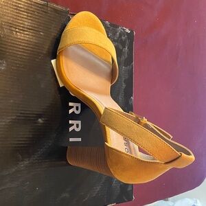 Torrid Mustard Yellow Heeled Sandals